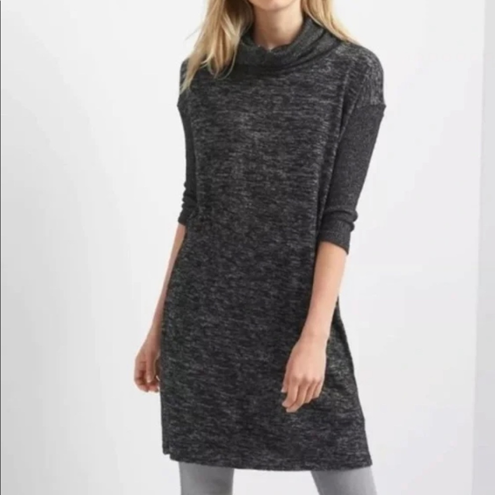 GAP Marled Brushed Cowl Nk Sweater Dress